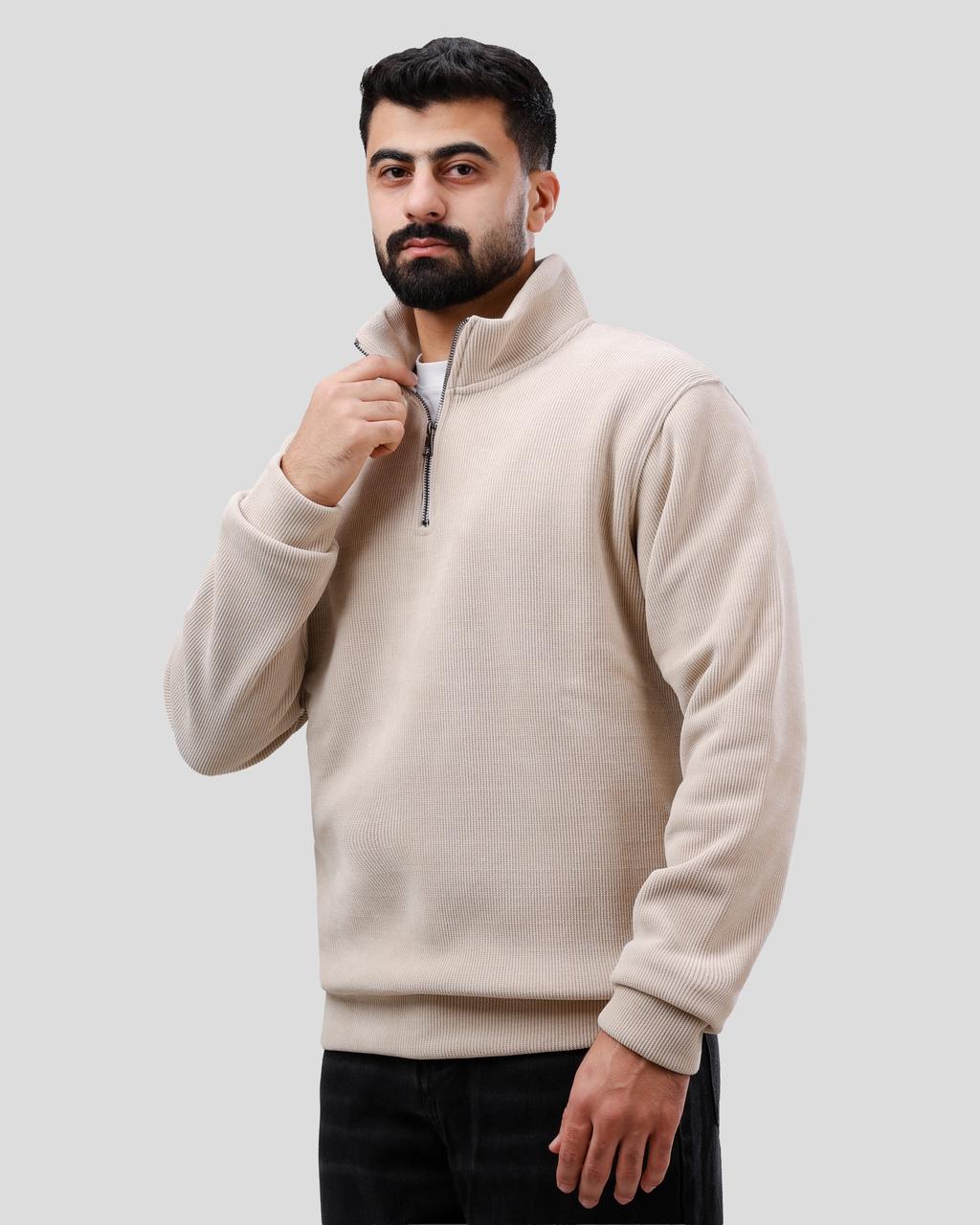 Velvet Quarter Zipper