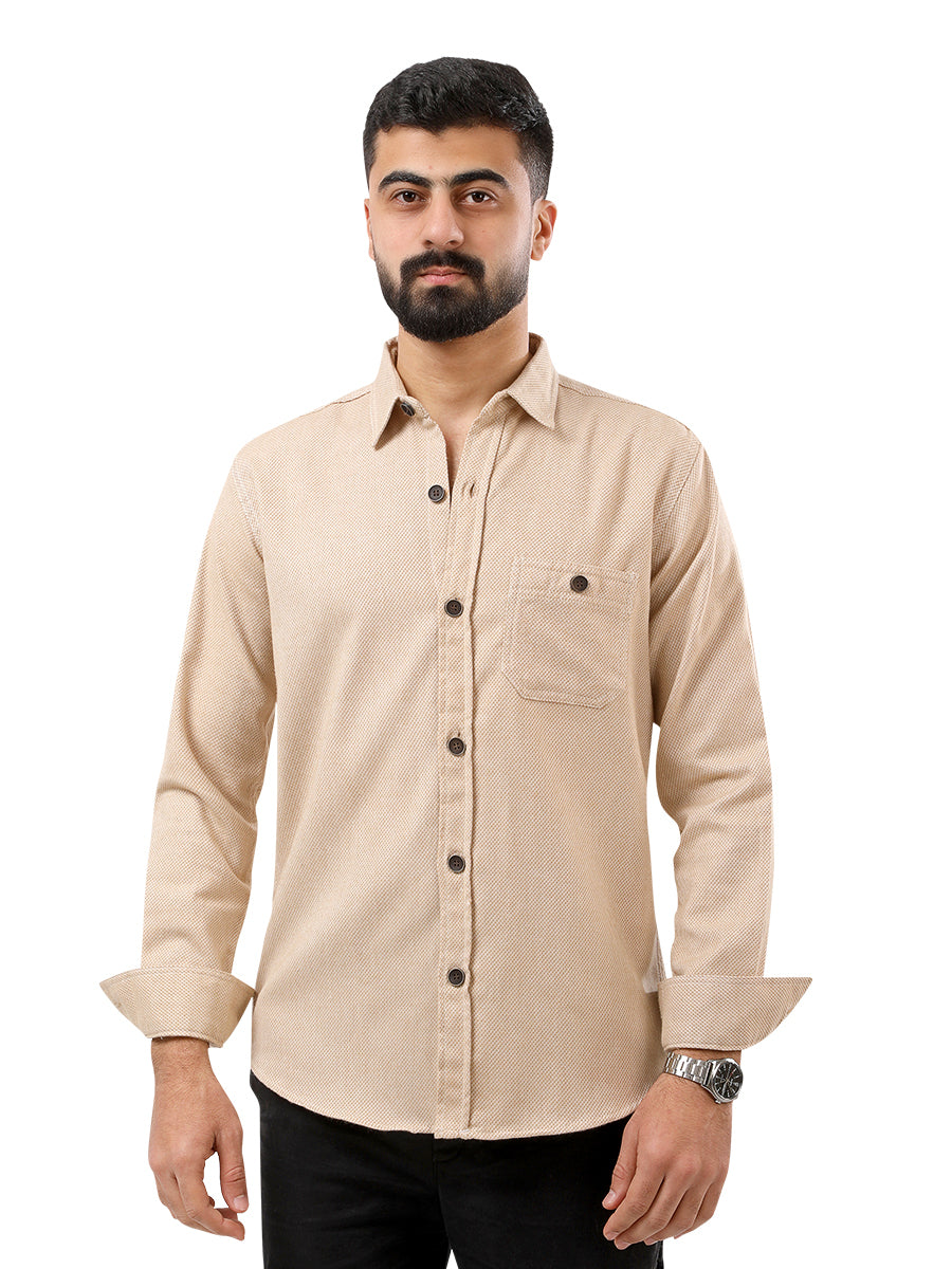 DOTTED WOOL SHIRT