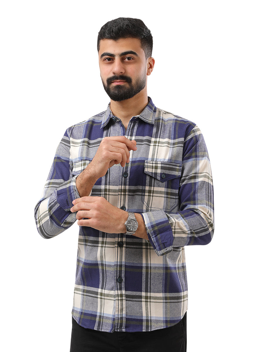 CHECKED WOOL SHIRT