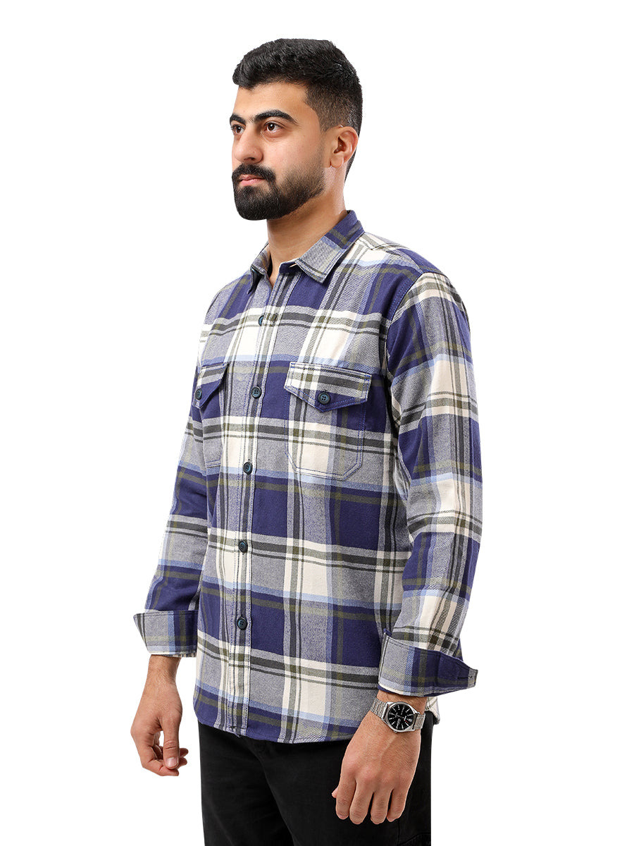 CHECKED WOOL SHIRT