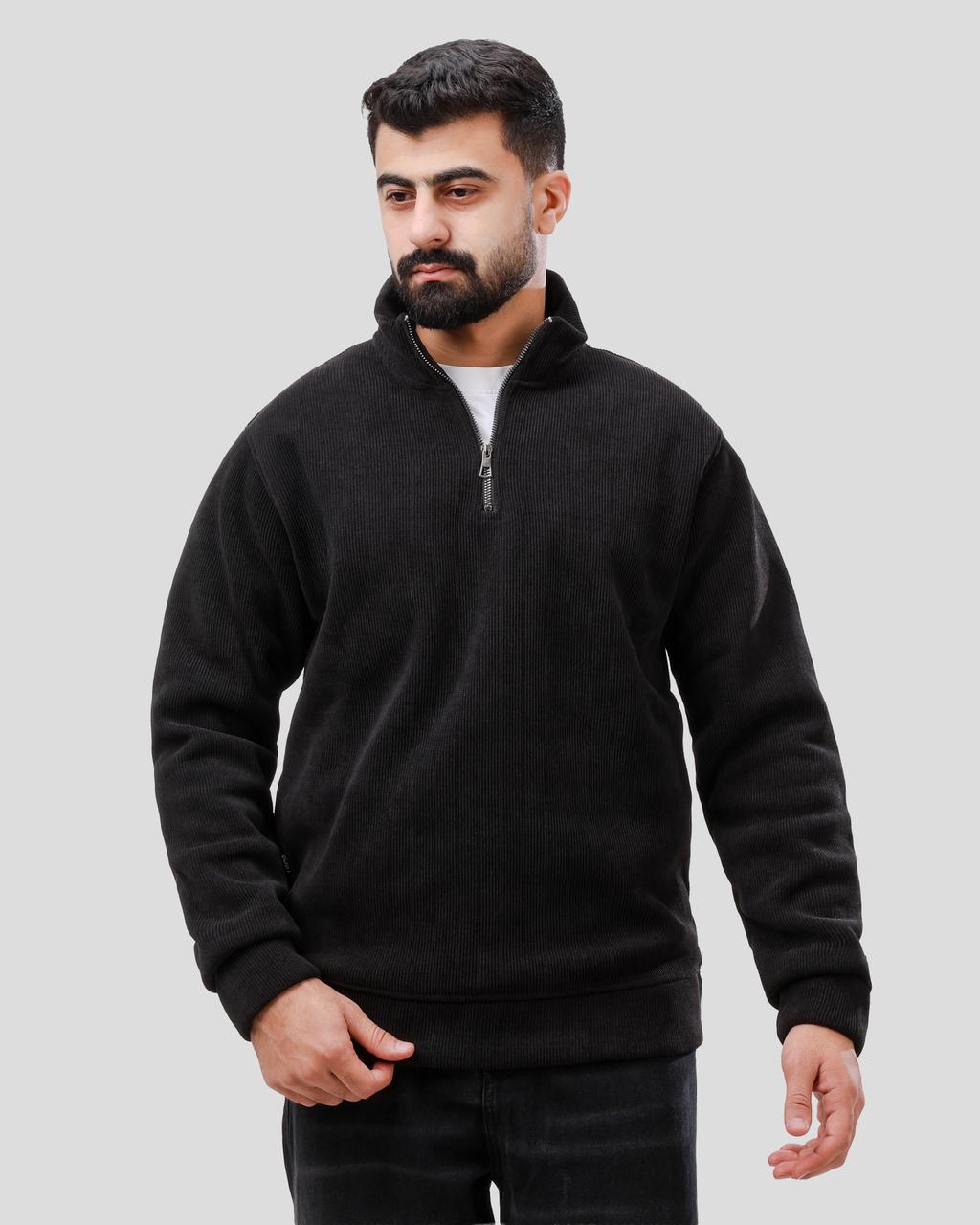 Velvet Quarter Zipper