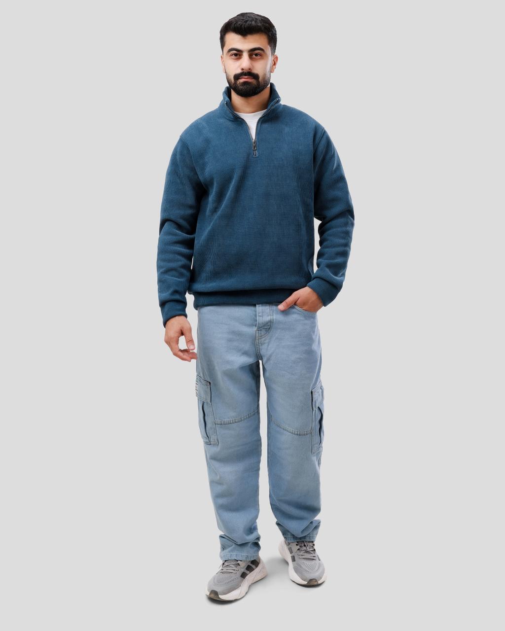 Velvet Quarter Zipper